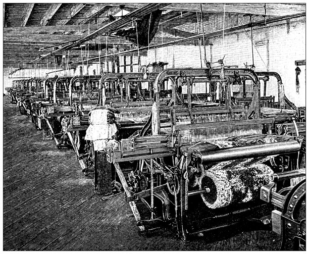 古董插图:地毯编织，费城图片下载