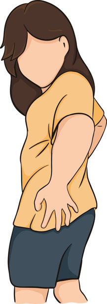 臀部疼痛，并蔓延到腿部。图片下载