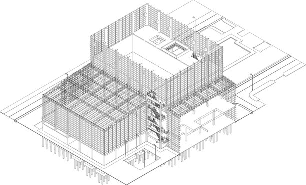 工业项目的三维插图图片下载