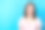 特写照片年轻迷人可爱的漂亮女人穿着花衬衫兴奋地看空空间和孤立的蓝色背景图片下载