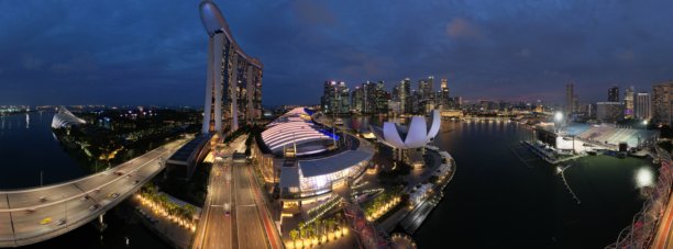 新加坡的标志性建筑和旅游景点图片下载