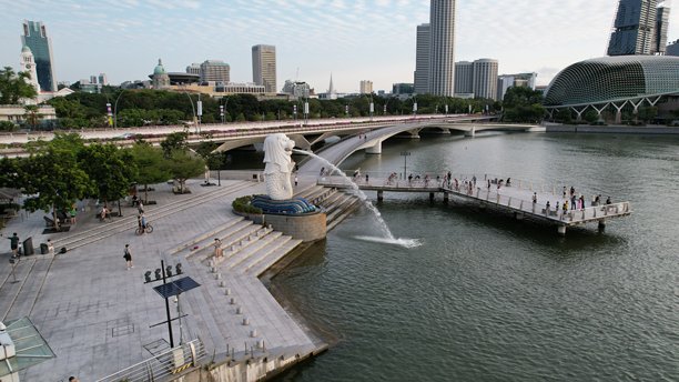 新加坡的标志性建筑和旅游景点图片下载