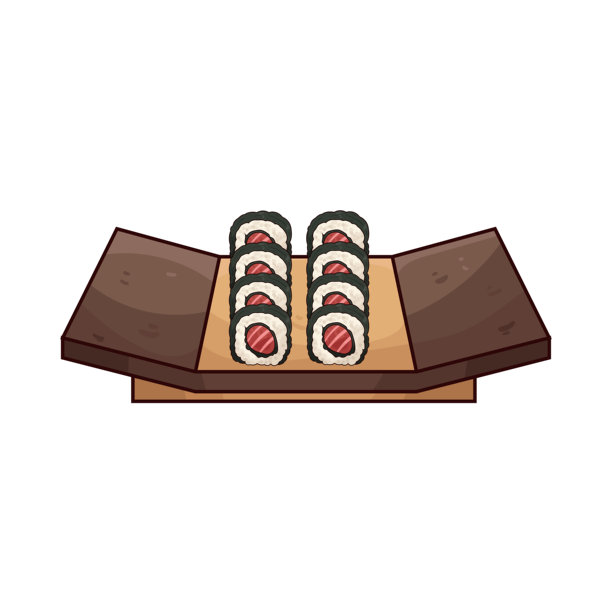 装盘寿司卷图片下载