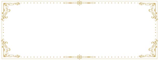 金色框架的名字标签复古祈祷框装饰。图片下载