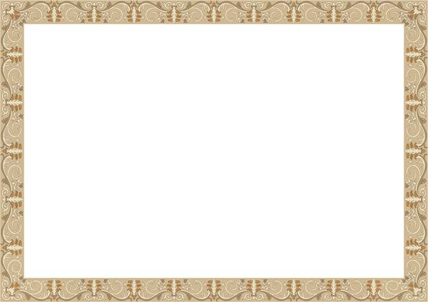 棕色画框与抽象，复古图案的地毯装饰。相框。图片下载