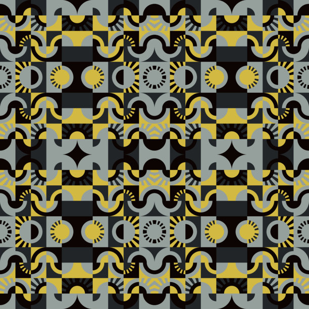 无缝圆形非圆形纹理。无缝高分辨率(8000x8000)纹理。现代时尚的抽象纹理。光栅插图。图片下载