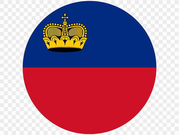 列支敦士登国旗按钮在png或透明背景。矢量插图。图片下载