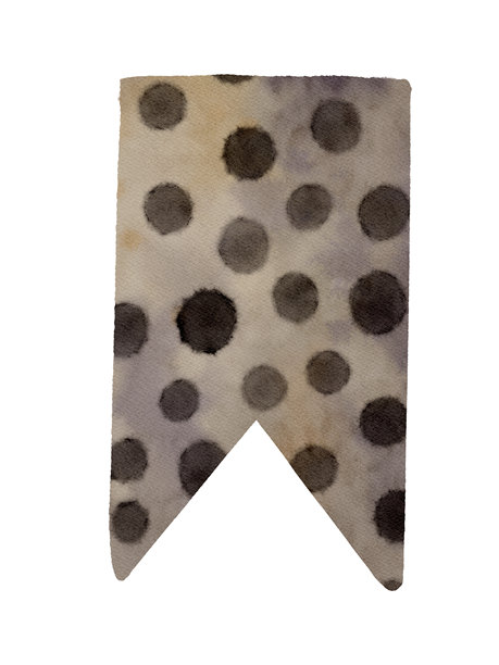 波点旗帜具有美丽和独特的水彩艺术设计享受图片下载