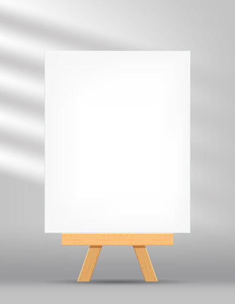 帆布框架艺术矩形与画架艺术绘画，图片画布和木架图片下载