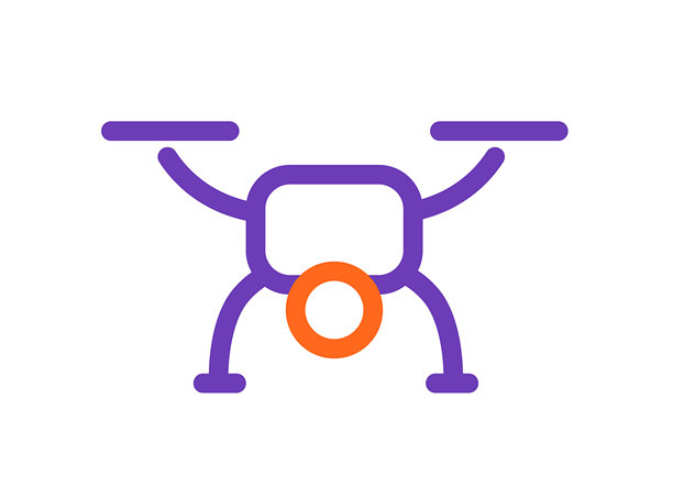 当代无人机技术矢量艺术图片下载