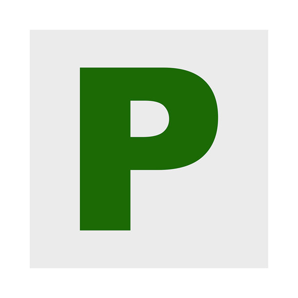 P车牌学习司机英国矢量图片下载