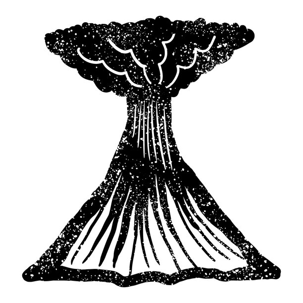 画一个火山与垃圾的纹理图片下载
