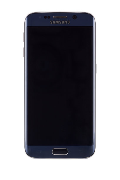 三星Galaxy S6 EDGE拥有空白屏幕和剪辑路径图片下载
