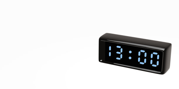 数字时钟插图。3 d渲染。图片下载