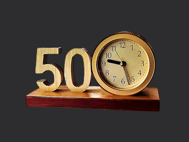 带数字50的钟图片下载