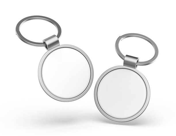 采购产品空白金属，钥匙圈，银，裁剪，行李标签。图片下载