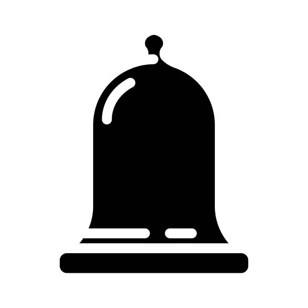 时钟玻璃包装字形图标矢量插图图片下载