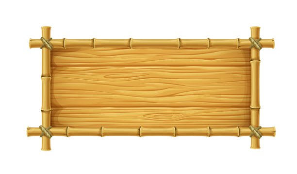 竹制框架，木棒边框，招牌图片下载