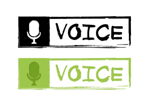 语音信息图标。平面和剪影风格。矢量图标。图片下载