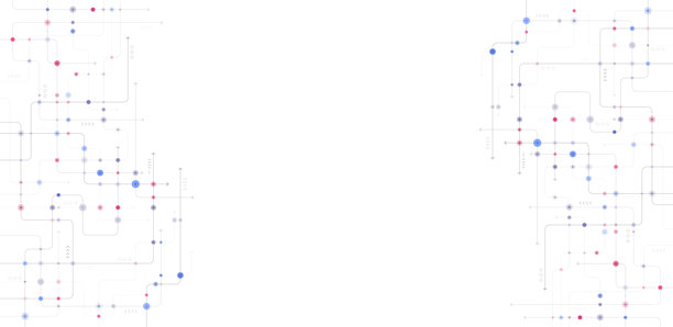 数字技术背景。理念与技术相结合。电路板背景技术图片下载