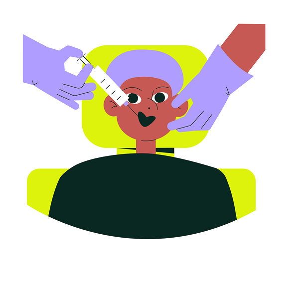 唇部注射程序在鲜艳的颜色，平面矢量插图象征美容治疗，填充物，和美学增强图片下载