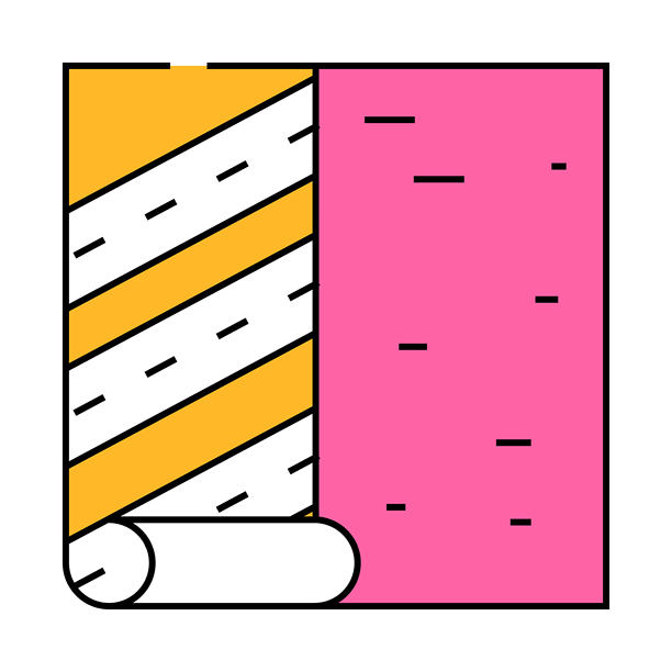 墙纸墙图标彩色插图图片下载