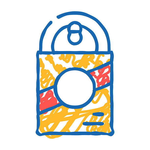 湿的食物为成年狗图标涂鸦插图图片下载