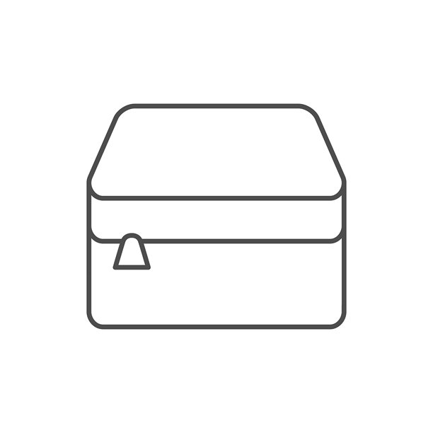 集装箱与拉链锁线图标图片下载