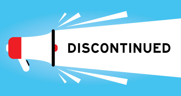 彩色扩音器图标与文字停止在白色横幅上的蓝色背景图片下载