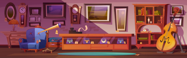 古董店或当铺内部图片下载