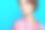 近距离剪裁的照片华丽可爱的女士完美的面部皮肤空白的空间和孤立的蓝色背景图片下载