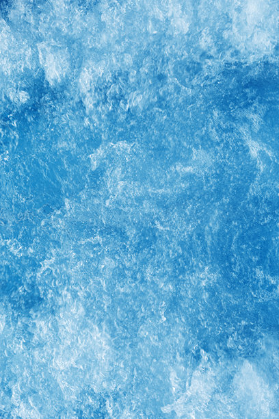 泡泡水质感，流动的热水为抽象背景的微景照片，水疗养生主题，柔和的涟漪潺潺在白蓝色的水面上，海洋色彩渐变图片下载