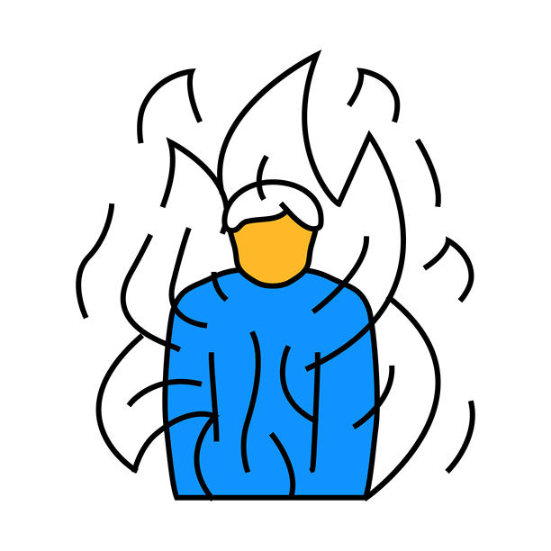 火人节活动图标彩色插图图片下载