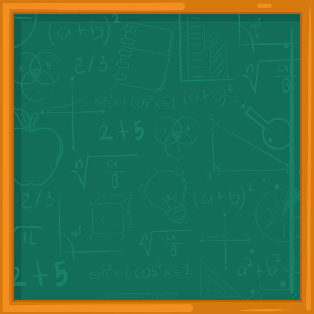 彩色黑板学校图标矢量图片下载
