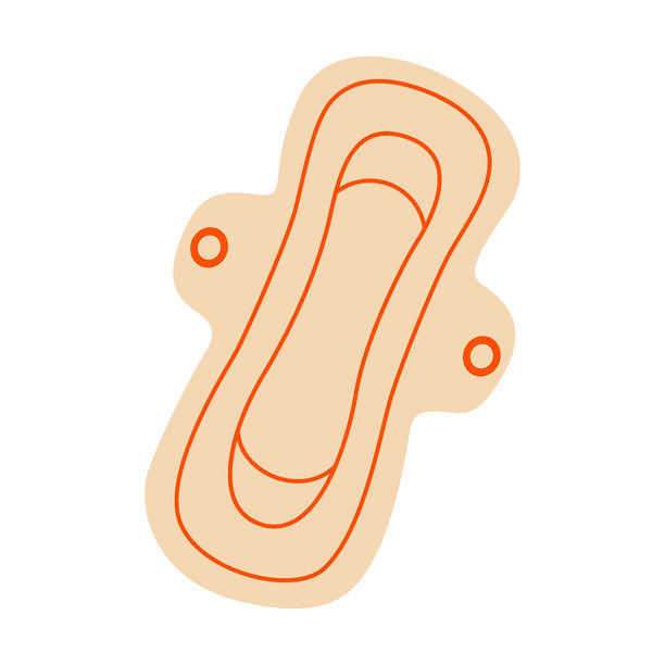 可重复使用的月经垫，用于月经期间的女性卫生。生态布卫生巾。图片下载