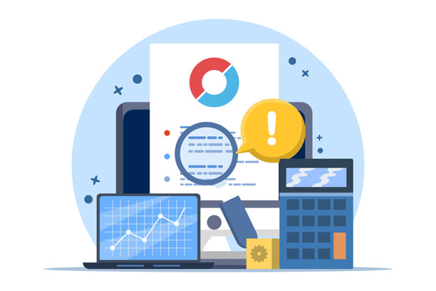 财务分析概念、统计学、企业战略与规划、市场调研、项目管理、专业会计报告。用于计划和会计的统计图表。图片下载