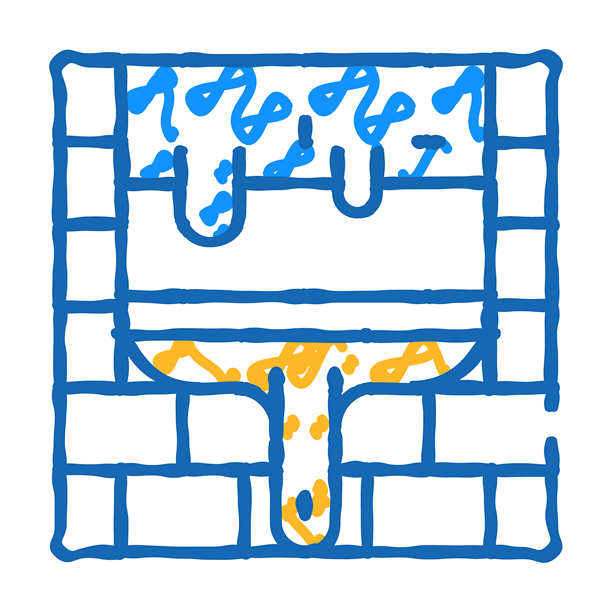 墙上腻子图标涂鸦插图图片下载