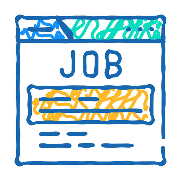 求职网站图标涂鸦说明图片下载