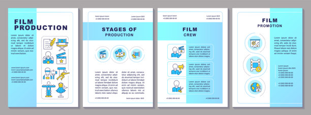 电影制作宣传册模板图片下载