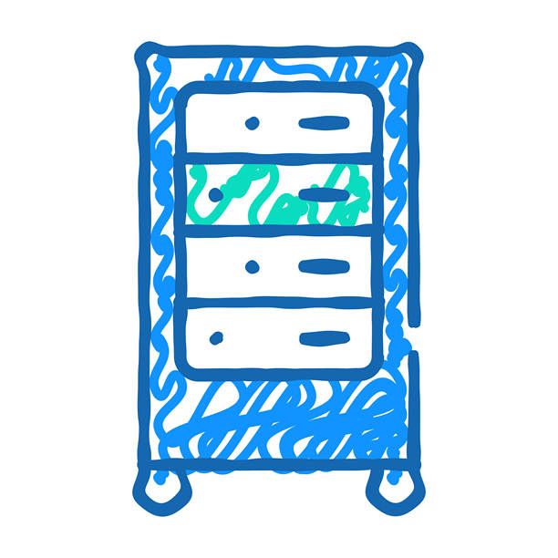 数据中心服务器图标涂鸦说明图片下载