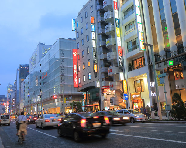 东京银座购物街图片下载