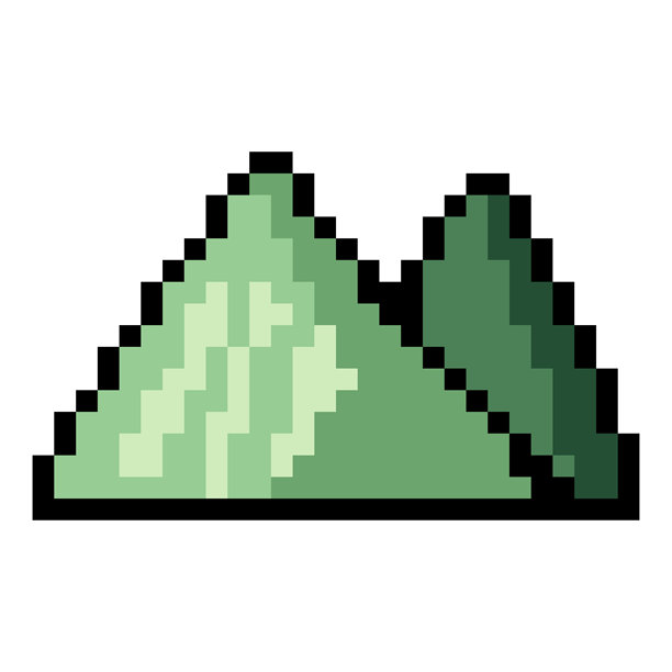 山在像素艺术风格图片下载