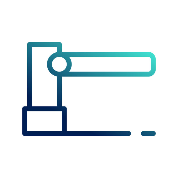 门图标。停车场，酒店，交通工具，具有轮廓风格和渐变的颜色。符号标志插图。图片下载