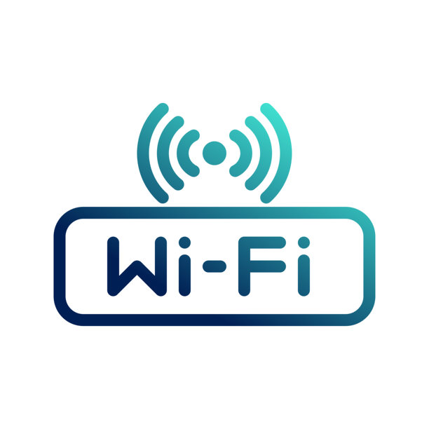 Wifi连接符号图标。具有渐变轮廓风格，可用于网站，UI，移动应用程序。图片下载