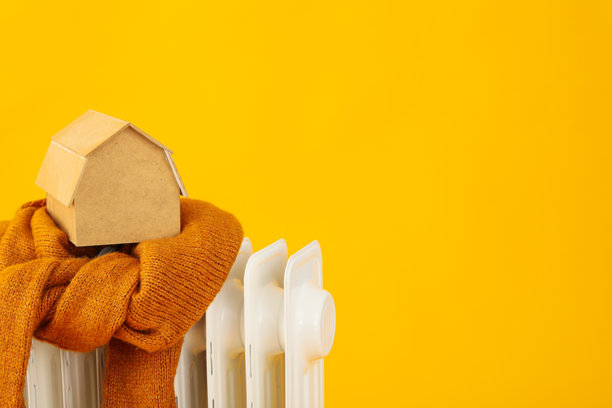 采暖季概念，为房屋提供热量图片下载