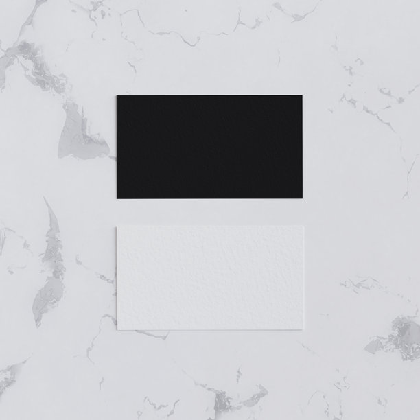 白色大理石背景的名片图片下载