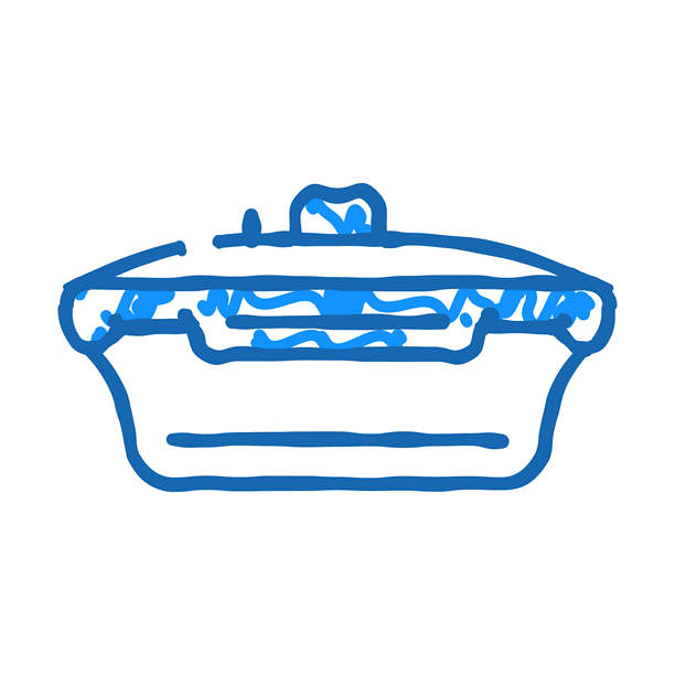 真空午餐盒图标涂鸦插图图片下载