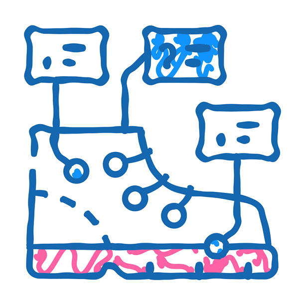 鞋子制作图标涂鸦插画的研究图片下载