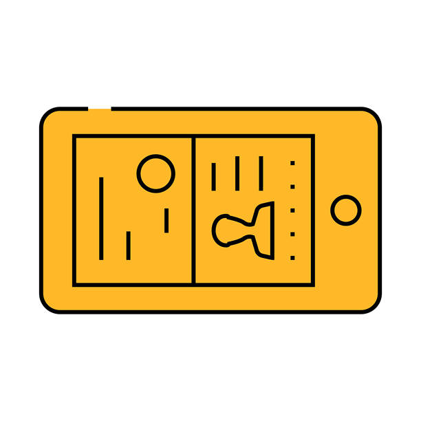 摄影文档取景器图标彩色插图图片下载