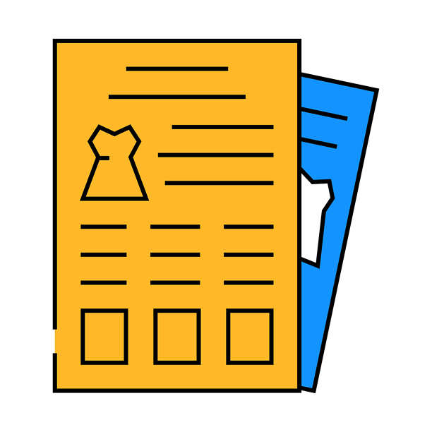 目录设计师图标彩色插图图片下载